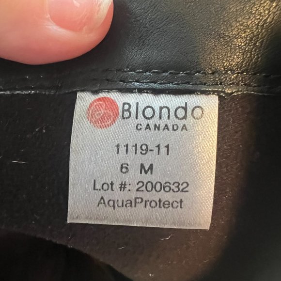 blondo heeled black boots ruched bow size 6 like new no tags - Picture 9 of 14